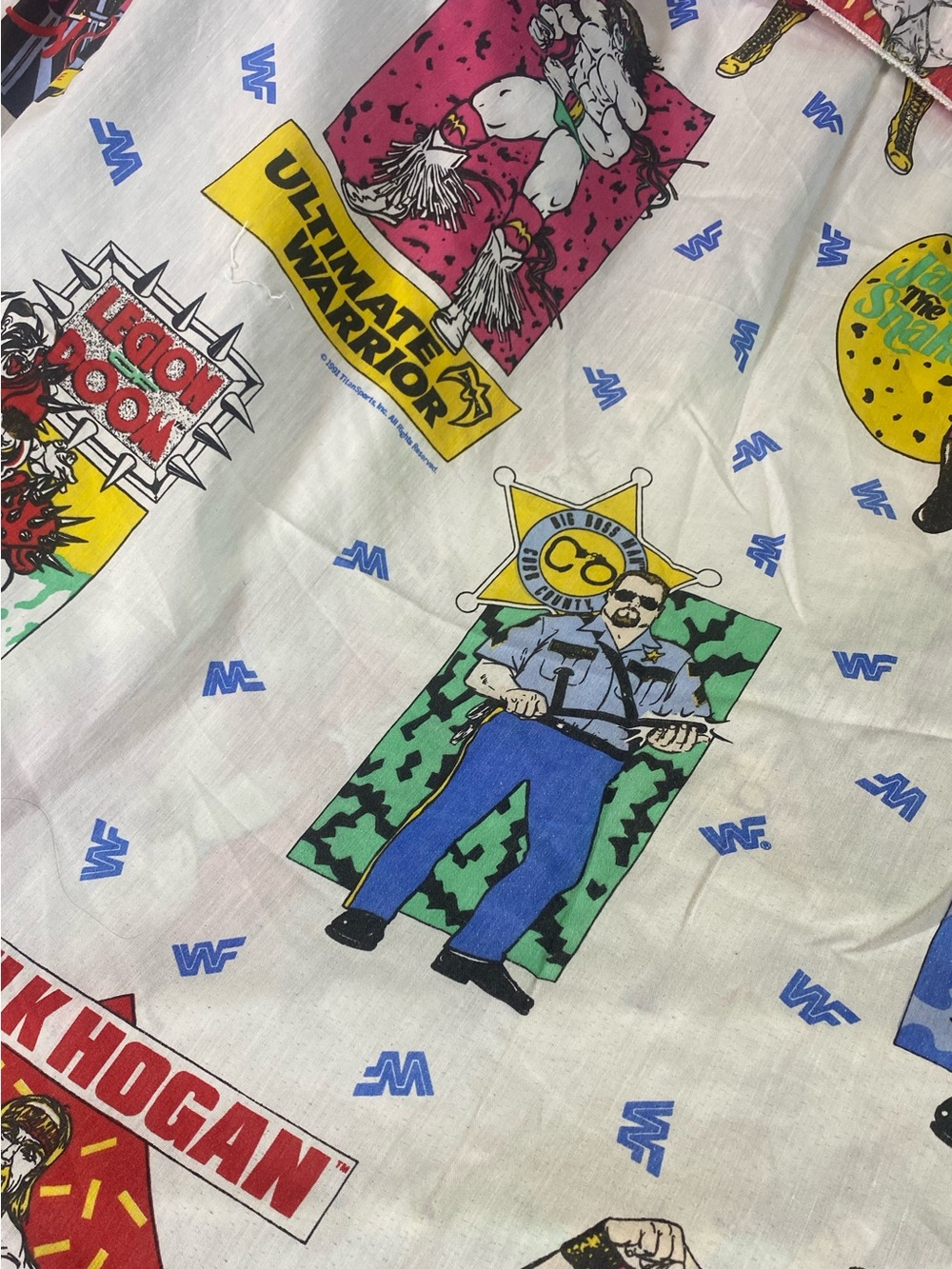 Vintage WWF wrestling bed sheet set - Picture 7 of 10